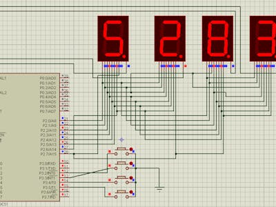 Electronic Voting Machine Using 8051  with 7-Segment Display