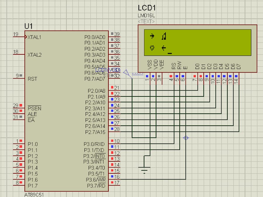 How to Print Custom Character in LCD With 8051