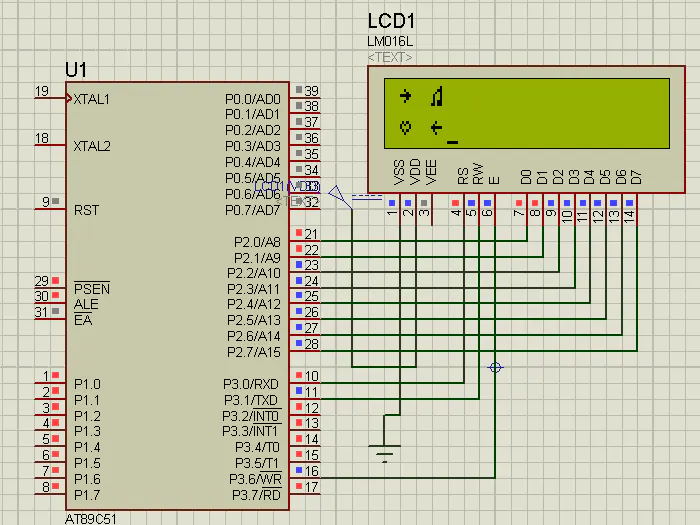How to Print Custom Character in LCD With 8051