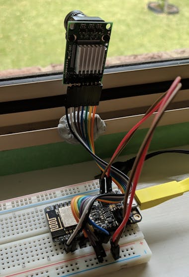 Final wiring and amazing mounting with blutak