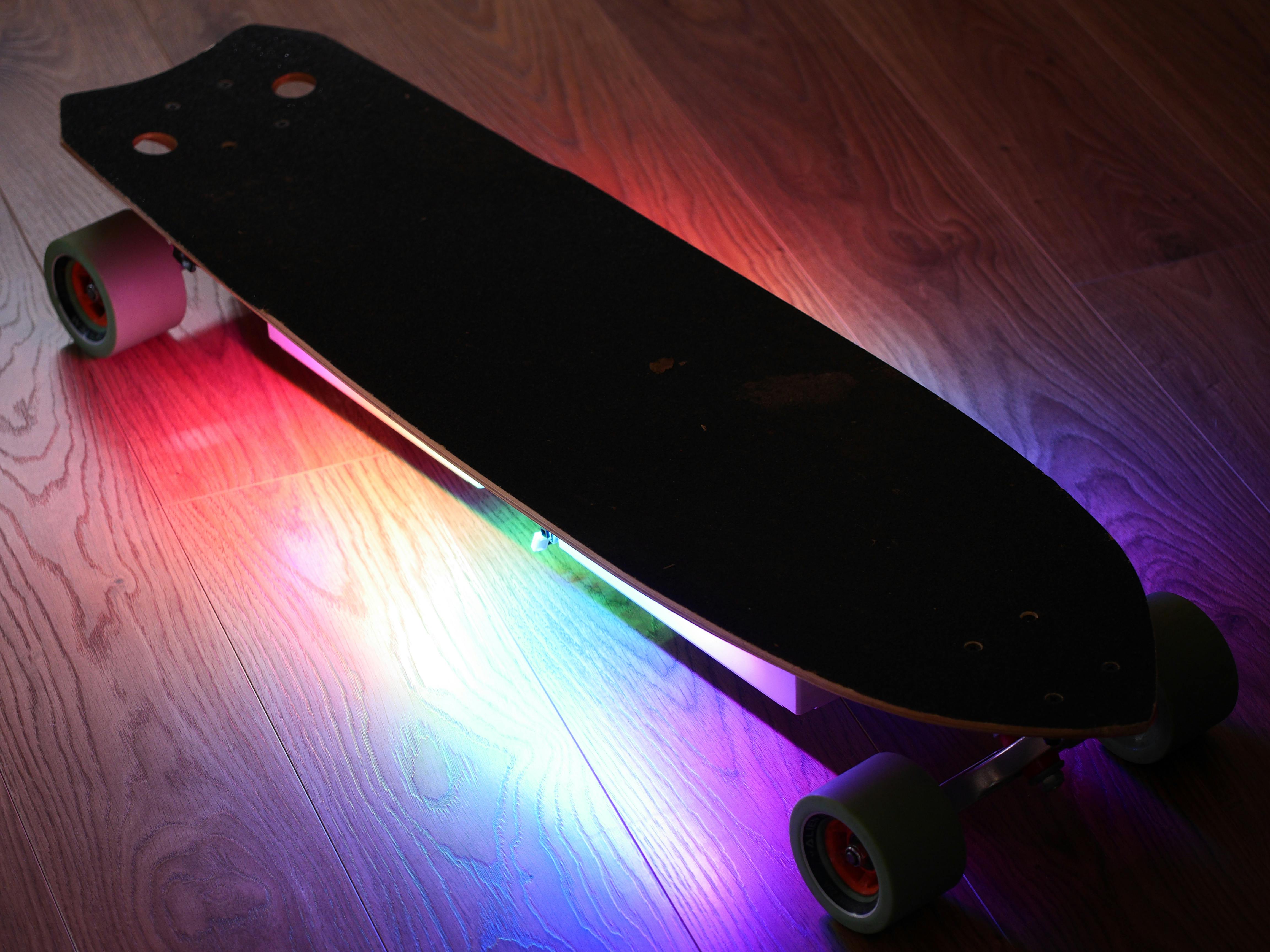 Custom LED Lights on DIY Electric Skateboard  Raspberry Pi  Hackster.io