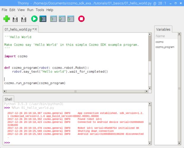 cozmo programming python