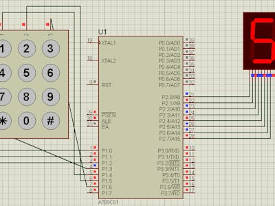 Displaying Keypad Numbers In 7 Segment With 8051