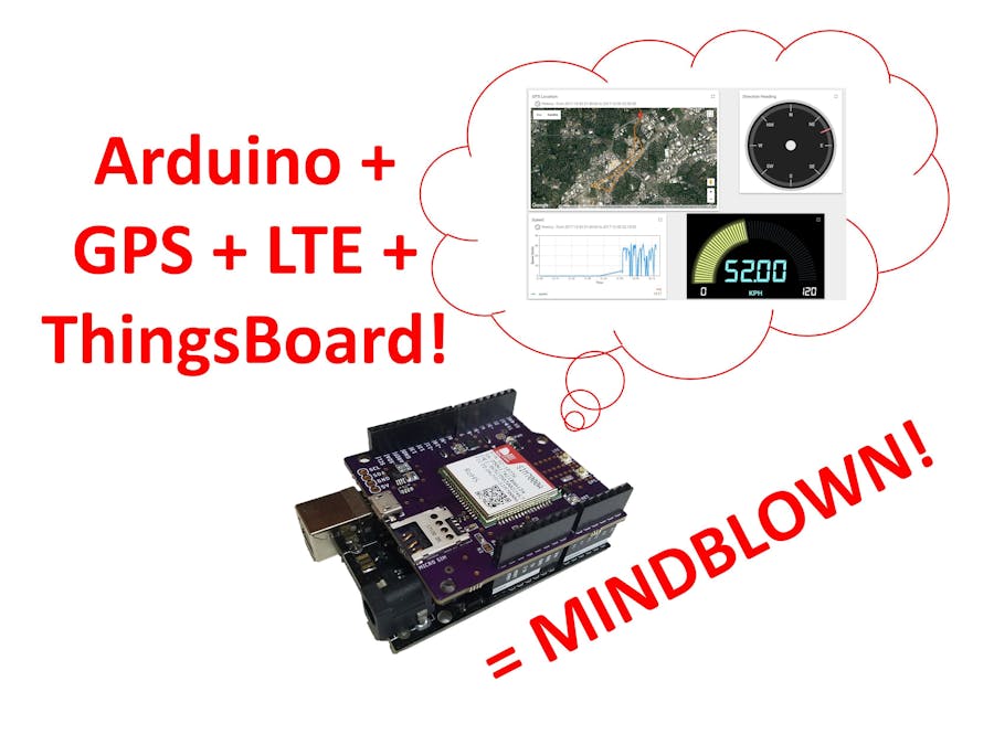 Real-Time 2G/3G/LTE Arduino GPS Tracker + IoT Dashboard