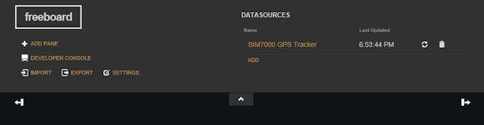 After adding a device you should see it under "Datasources"