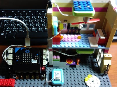 Micro:bit Smart Home - light, fan and alarm system.