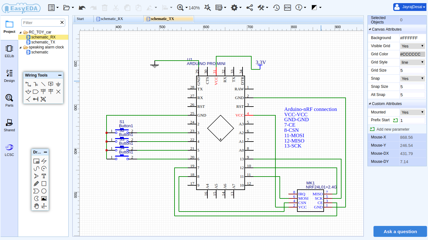 nrf24l01 arduino rc car
