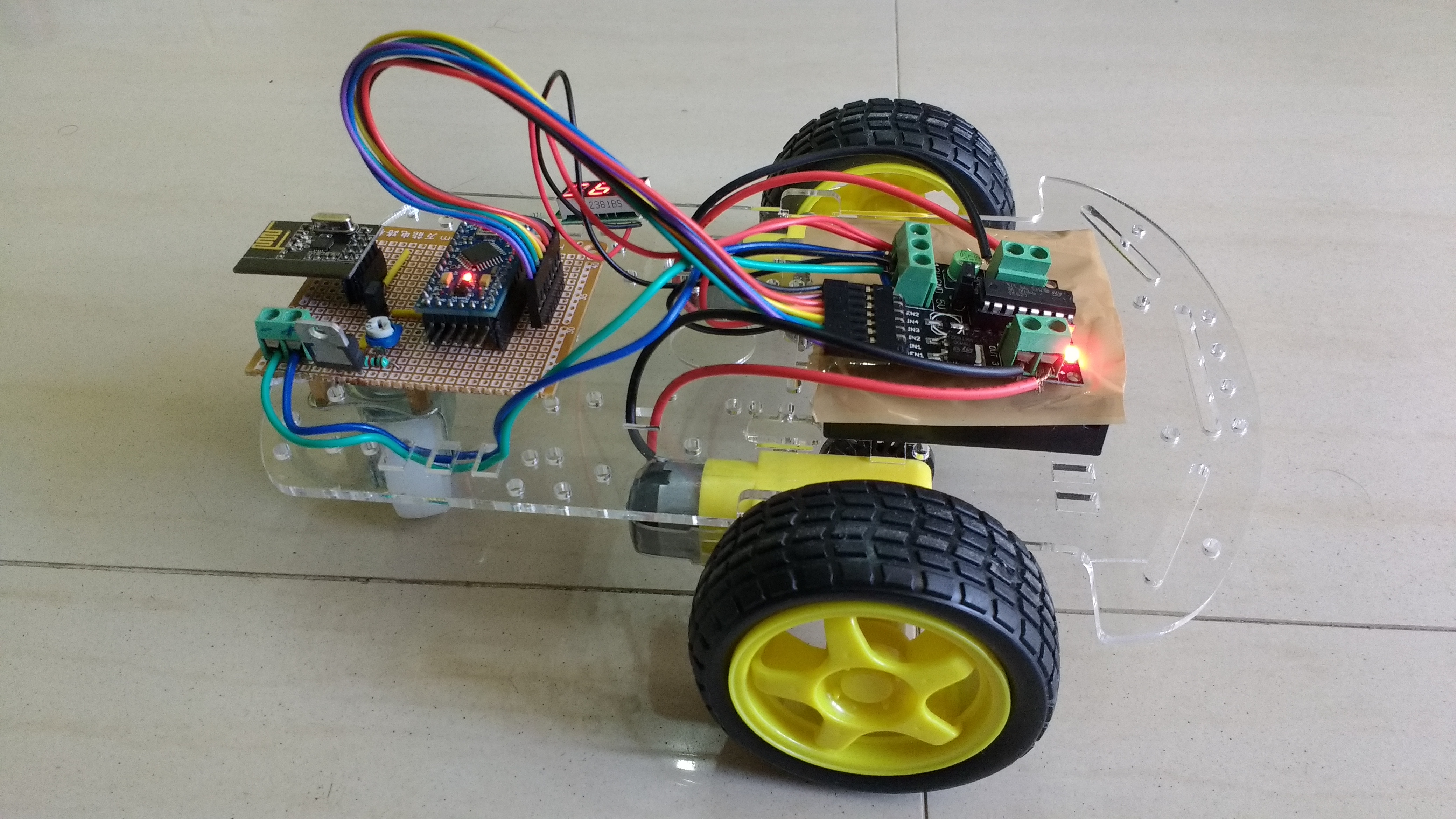 remote control car using arduino