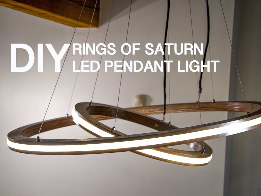 Rings of Saturn LED Music Visualizing Pendant Light