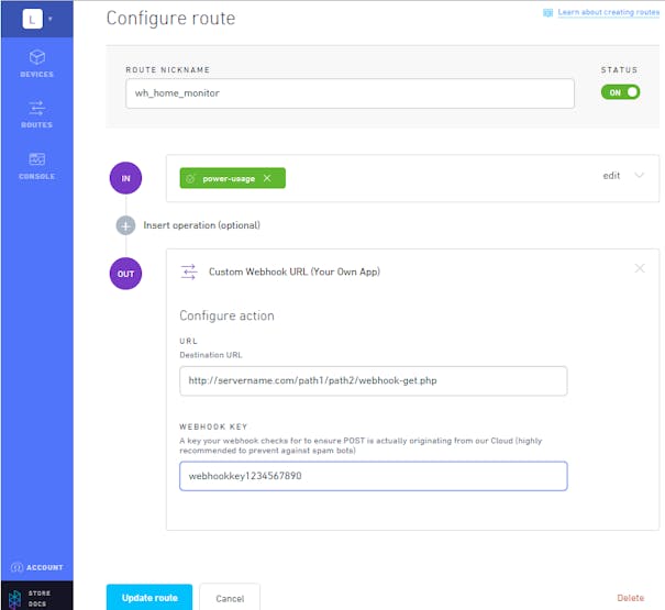 Hologram Router - Create Custom Webhook URL (Your Own App)