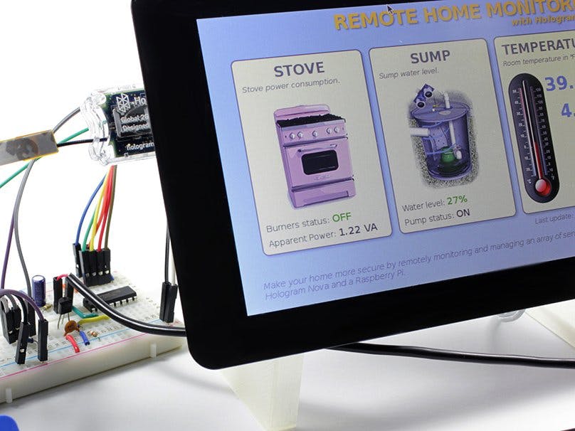 Remote Home Monitoring with Hologram Nova