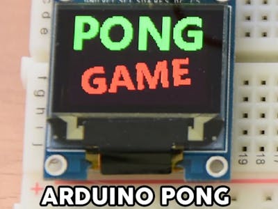 Arduino Pong Game - OLED Display