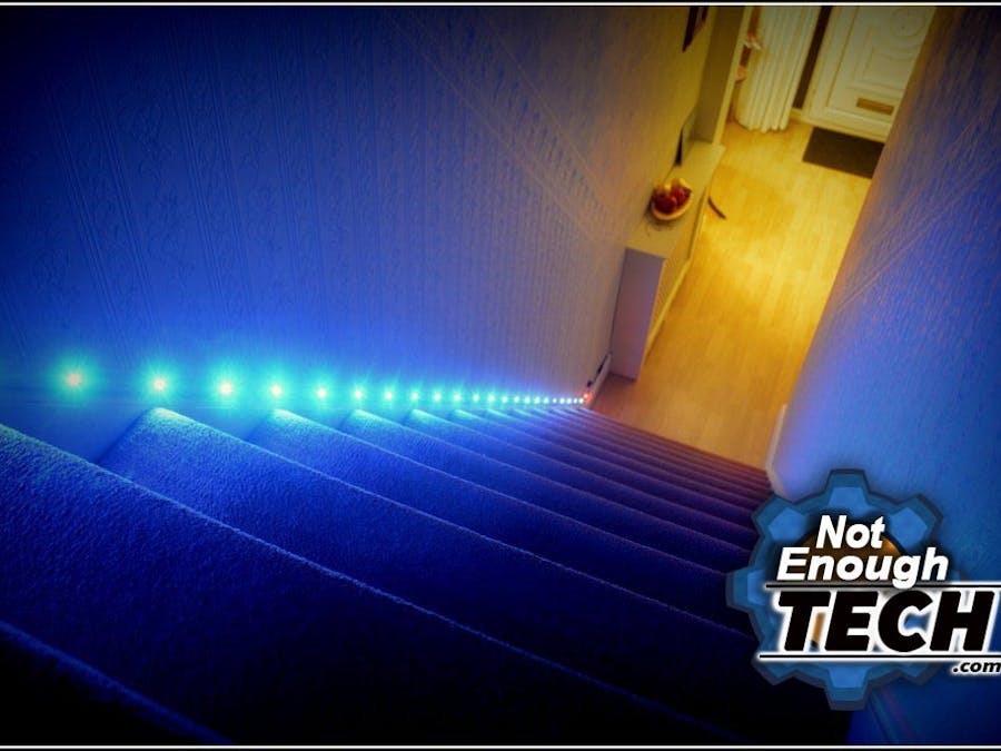 Automated Staircase RGB LED Lights 