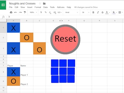 Google Sheets Noughts And Crosses