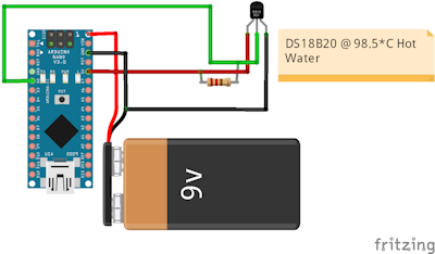 Nano Waterproof Temperature Sensor @ 98.5*C