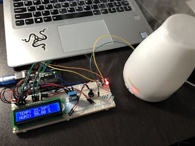 Humidifier with automatic humidity control