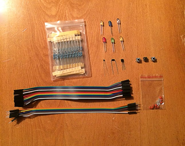 An example of some of the components you can get in a kit — the more components, the better!