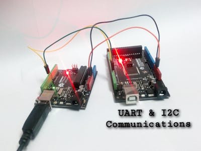 UART and I2C communications between UNO and MEGA2560
