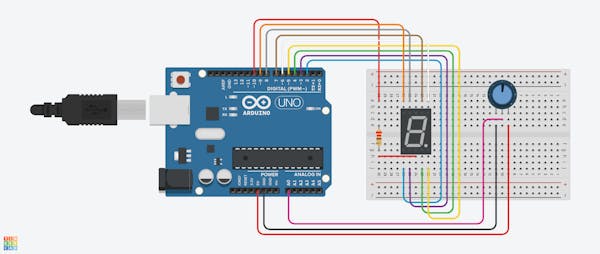  Running  Light 7 Segment LED  Arduino Project  Hub