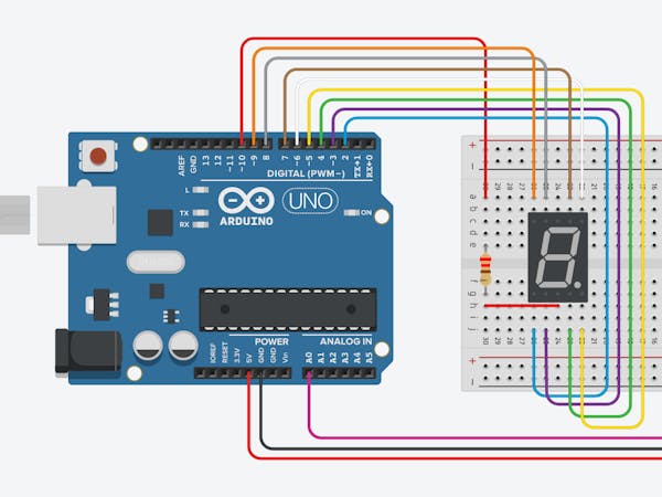 Running Light 7 Segment LED - Arduino Project Hub