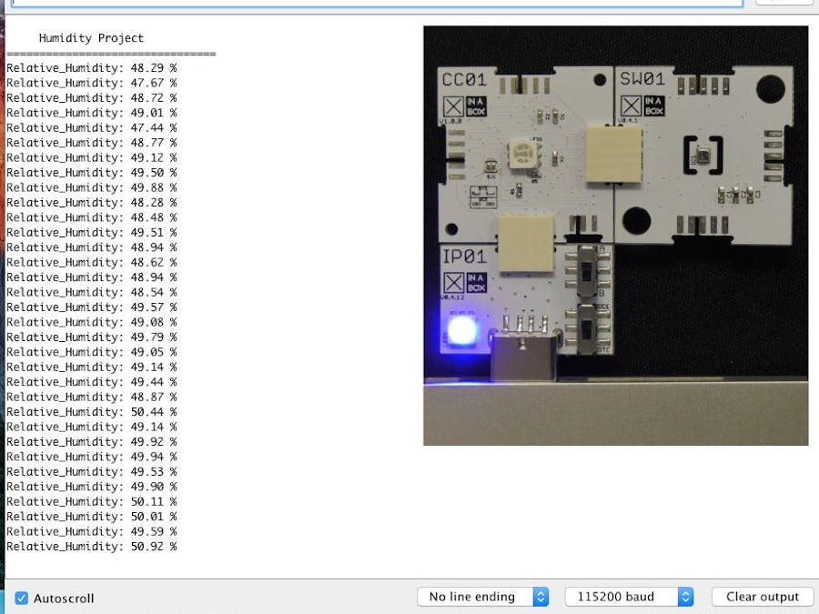 Serial Humidity Monitor