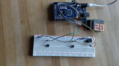 MAX72XX LED matrix display asteroids game - Hackster.io