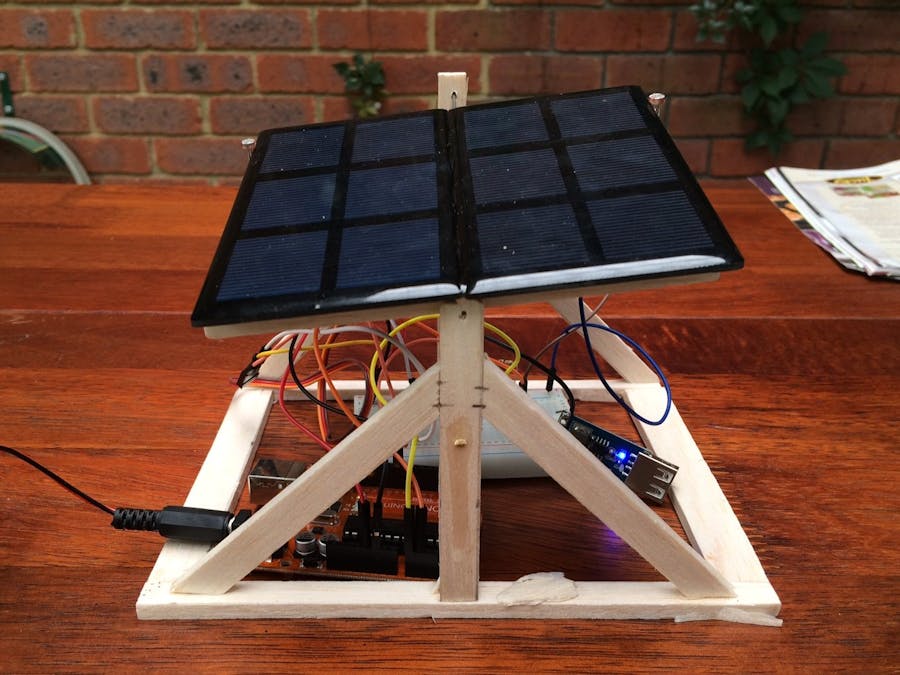 Solar Panel Sun Tracker Phone Charger Arduino Project Hub
