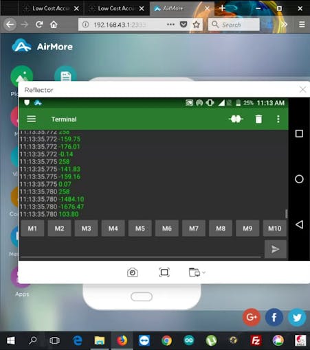 Android screencast using AirMore Android App