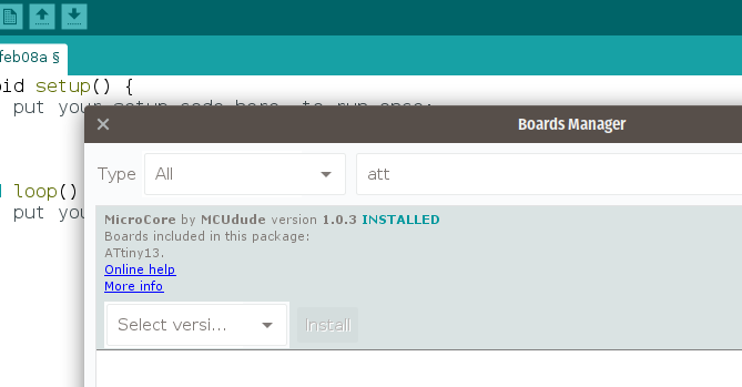 where is boards manager in arduino 1.8.5