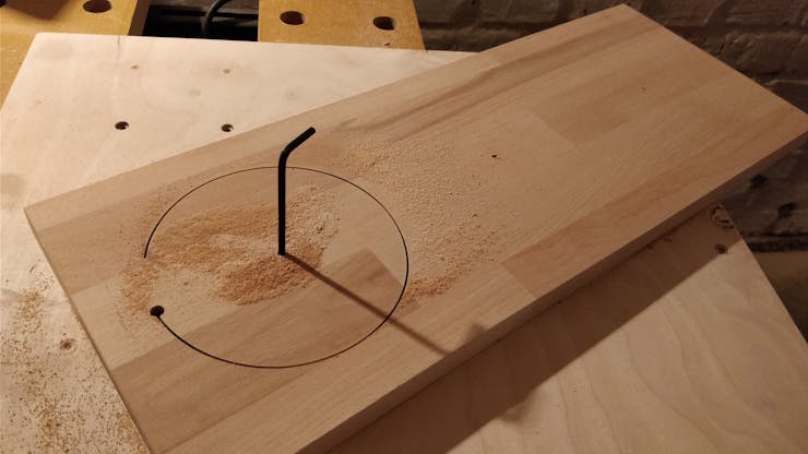 sawing circles for the plants