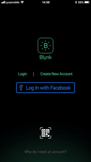 Open the Blynk App