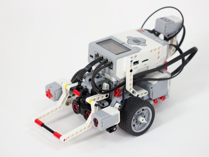Edge-Following and Obstacle-Sensing LEGO MINDSTORMS Robot