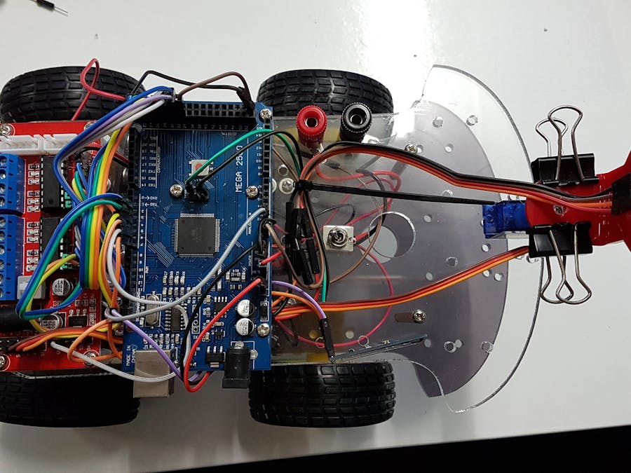 Obstacle-avoiding Four-Wheel robot