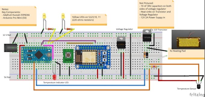 Breadboard solution for Smart Candle