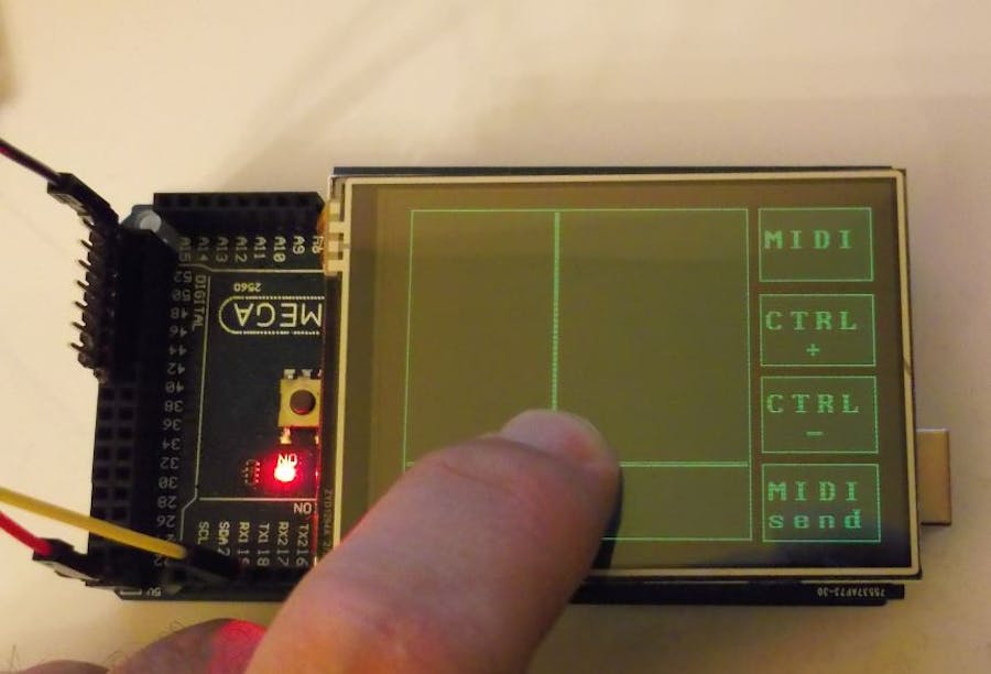 XY MIDI Pad With Arduino and TFT