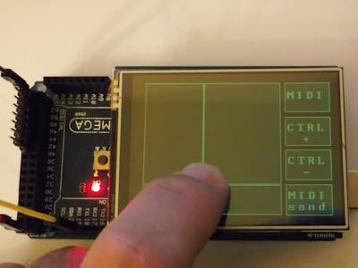 XY MIDI Pad With Arduino and TFT