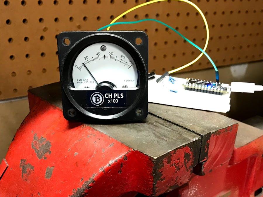BCH PL$ - A Retro Analog Bitcoin Cash Meter