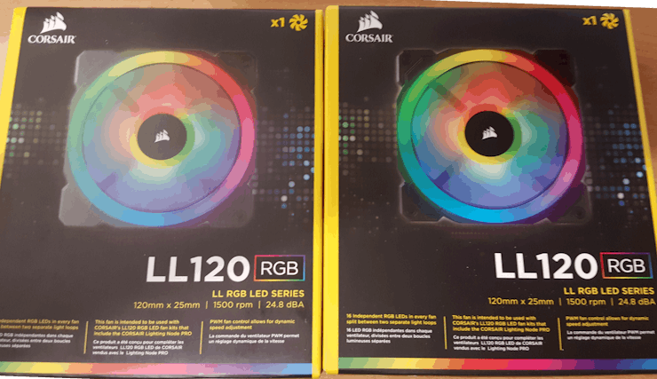 LL120 RGB fans.