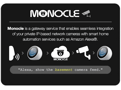 Monocle: View & Control IP Cameras with Alexa & Arduino