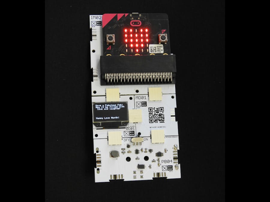 Valentine's Day Inspired Beating Heart and Message