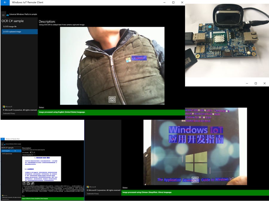 Use OCR on Windows 10 IoT Core