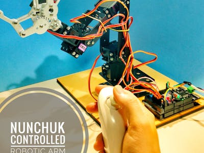 Nunchuk Controlled Robotic Arm (with Arduino)