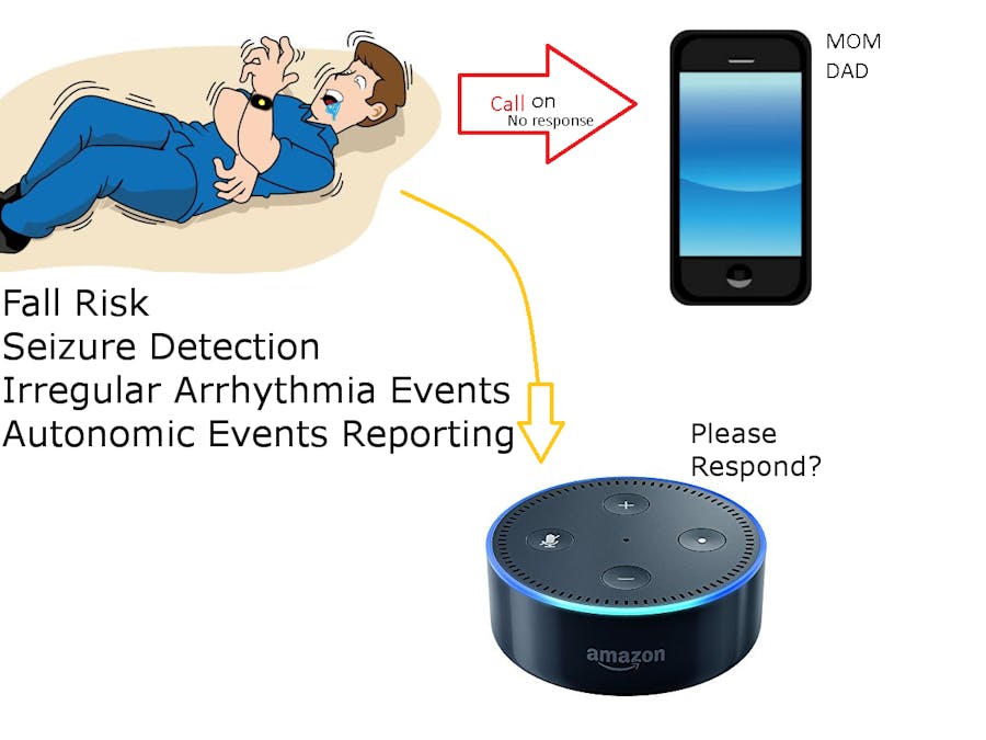 Alexa Skill for Seizure-Risk Users (Requires Wristband)