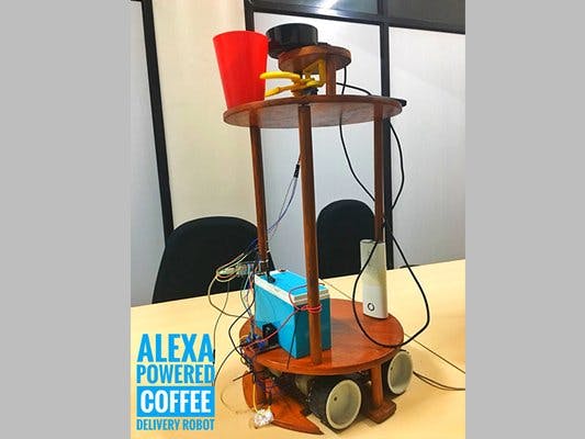 Alexa-CoffeeBot: Alexa Powered Coffee Delivery Robot