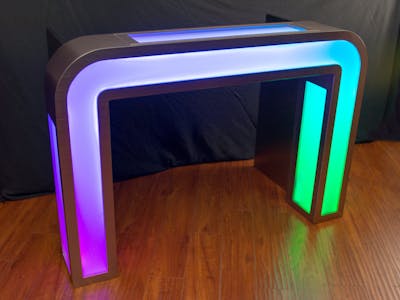 Illuminated DJ Table