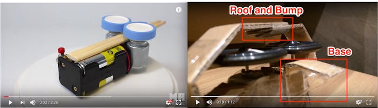 YouTube's vs my version of the launcher showing the differences