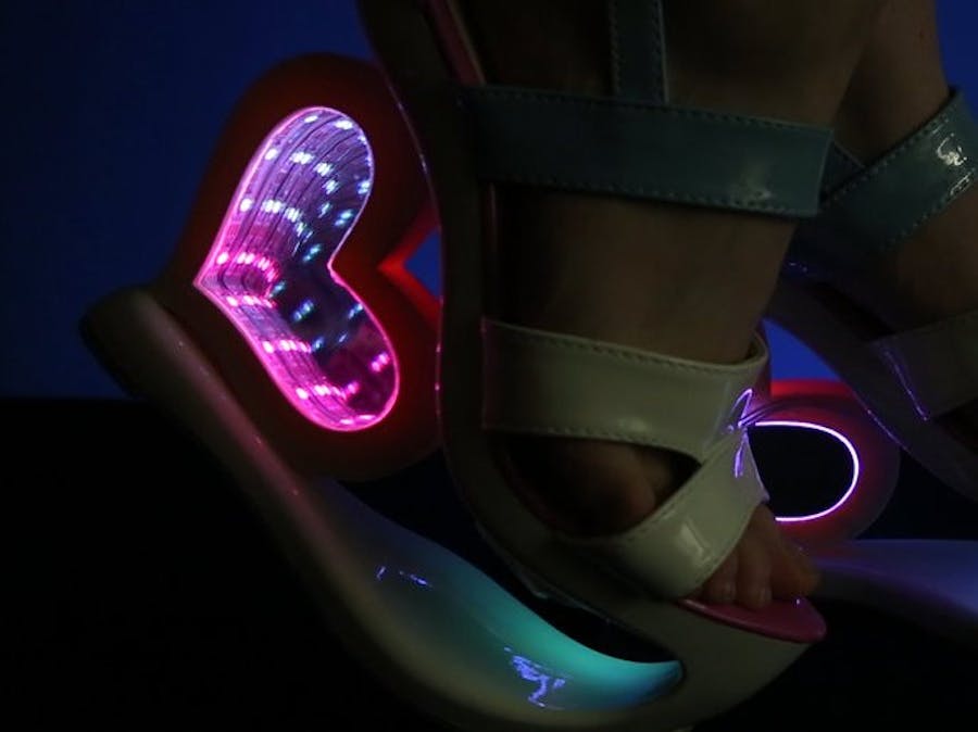 Infinity Mirror Heart Heels