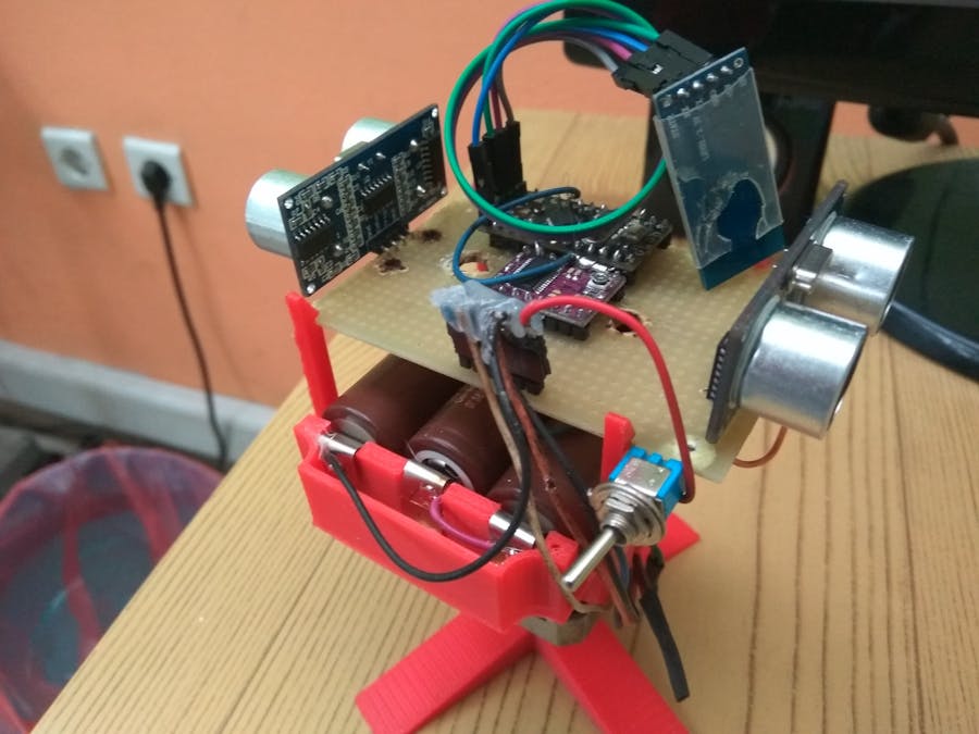 Arduino Two Ultrasonic Sensor Radar - 360 degrees Rotation | Trybotics