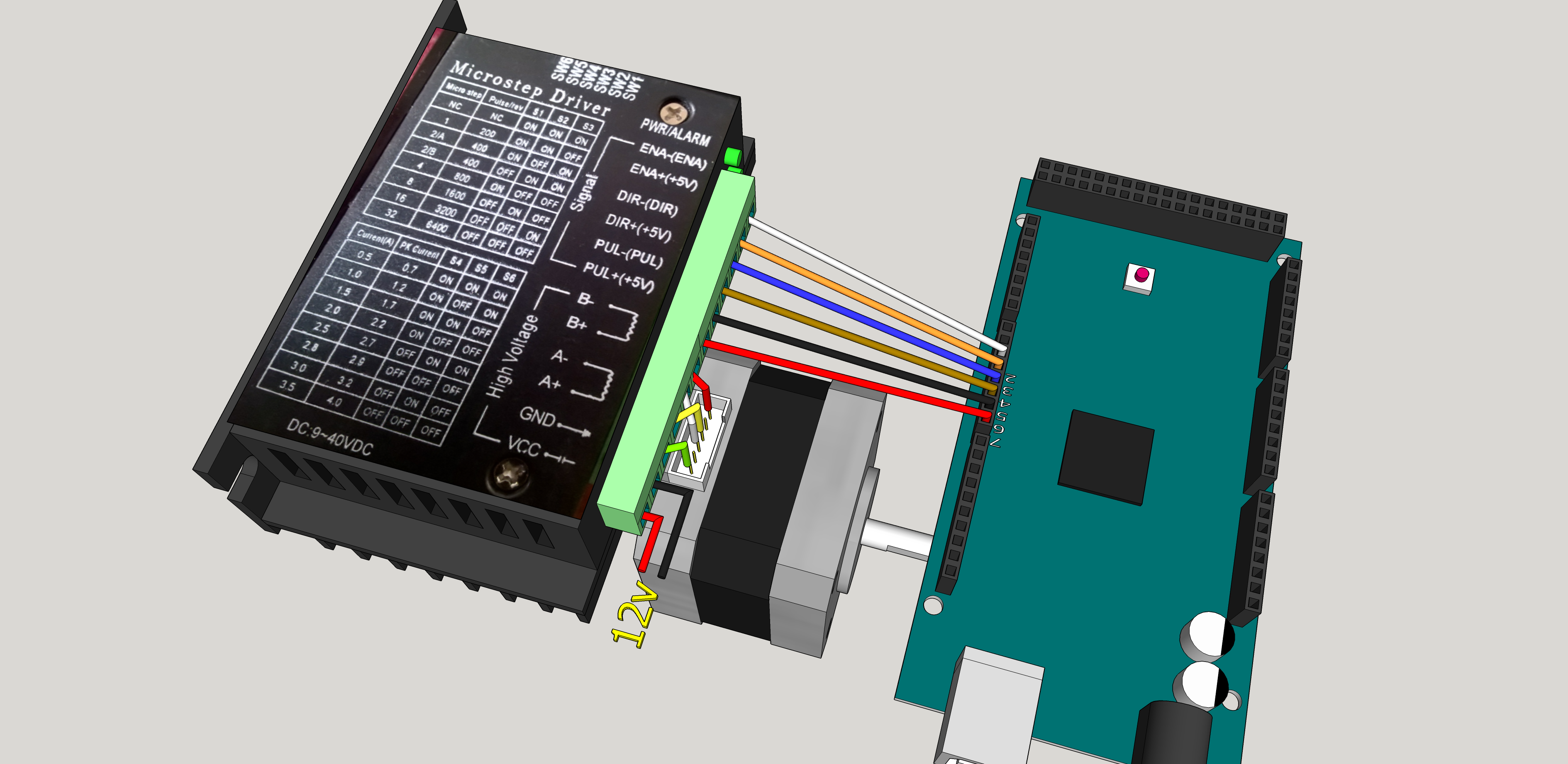 4 wire stepper motor arduino code