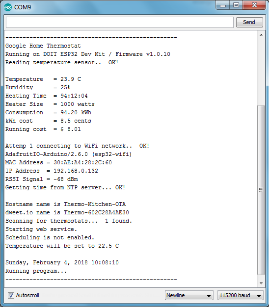 wifi temperature sensor google home